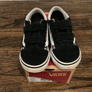 Vans Old Skool V fun floral toddler size 8.5 shoes